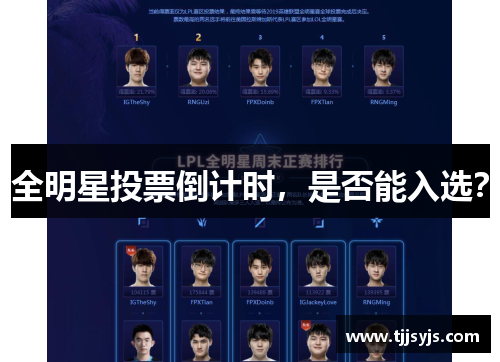 全明星投票倒计时，是否能入选？